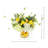 Lemon Arrangement with Hydrangeas and Begonias
