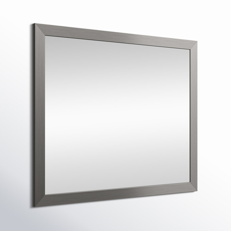 Tieger Mirror, Brushed Nickel, 35" H x 42" W