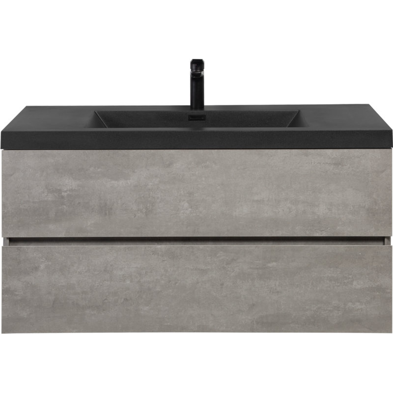 Ensemble de meuble-lavabo simple 42 po avec plateau Nelsie