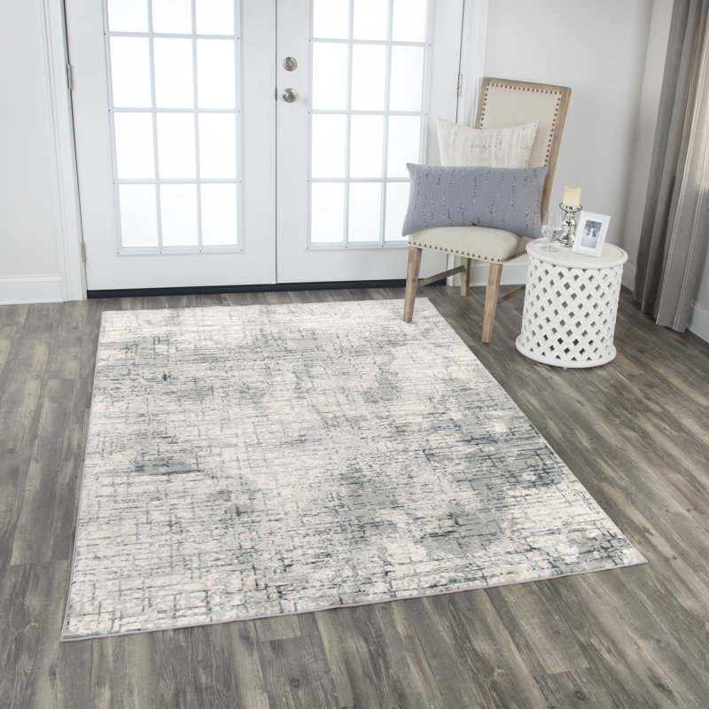 Carey Abstract Indoor Rug, Rectangle 3'11" x 5'6"
