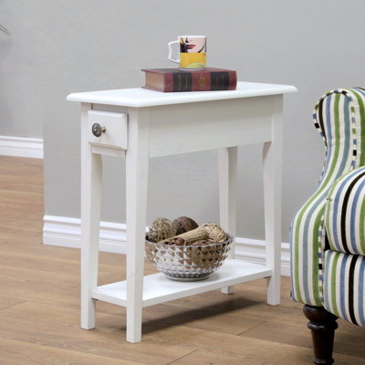 Sharman Solid Wood End Table with Storage