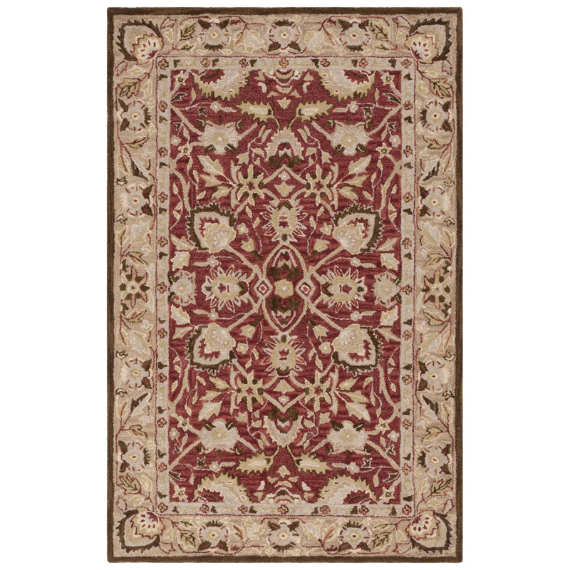Holborne Hand Tufted Wool Oriental Rug, Rectangle 5' x 8'