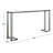 Brockham 52'' Glass Top Console Table-1022841799