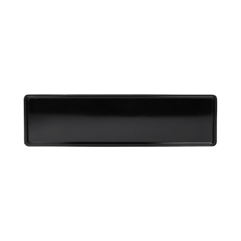 Plateau en mélamine à bords de perles Venetian, Noir, H 1 po x l 30 po x P 8 po