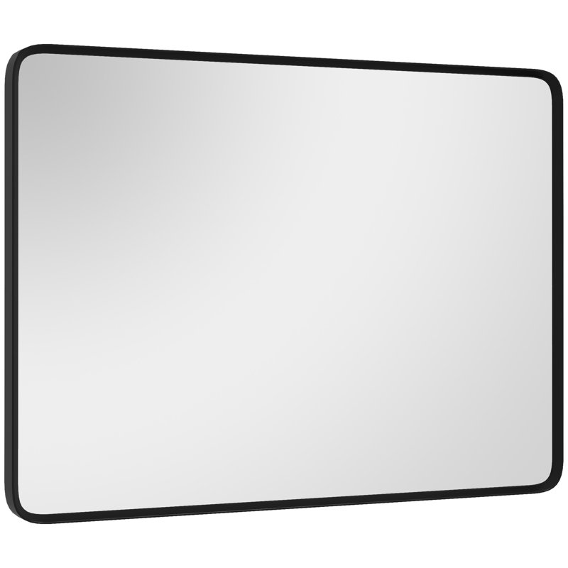 Miroir mural mural avec cadre en métal, 30 po x 22 po