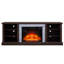 Console multimédia avec foyer encastré de 23 po et grand rangement, cerisier, l 71,38 po x P 15,13 po x H 25,6 po, convient aux téléviseurs de 75 po