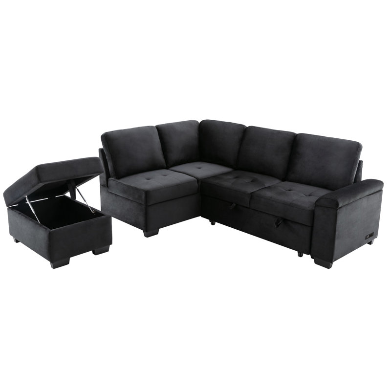 Canapé-lit modulaire Sleeper, Noir