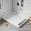 Base de plateau de douche à simple seuil SMC de taille 48/60 po x P 32/36 po avec ensemble de drain, antidérapant-112495620-120494387