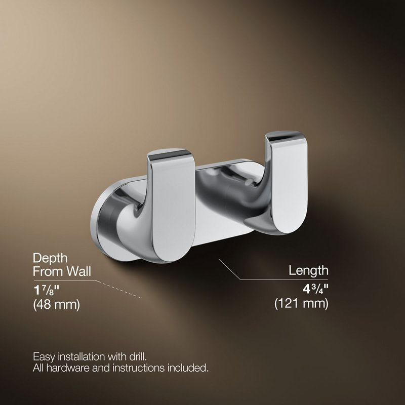 Avid Vertical Toilet Tissue Holder, Polished Chrome