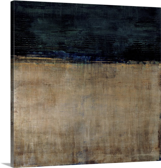 «Anjoli Pompeian Teal» par Liz Jardine, reproduction d'art sur toile, H 16 po x l 16 po x P 1,25 po
