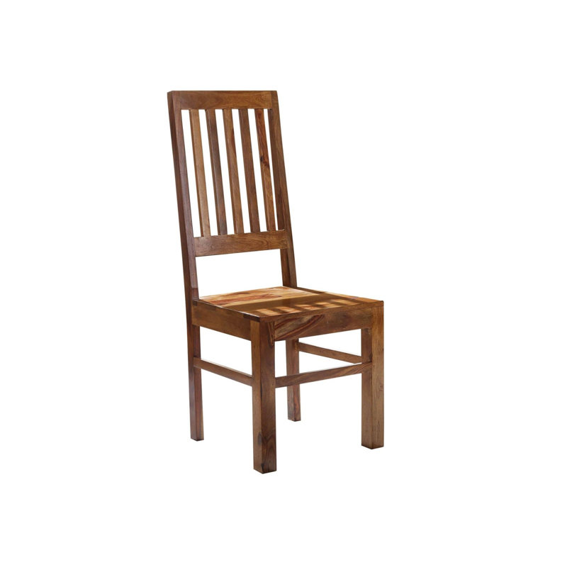 Duke 45cm H Solid Wood Side Chair in Dark Brown