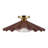 Sadira 16-in Burgundy Semi-Flush Mount-731332705-731332710