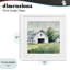 «Farm Home White Barn», reproduction imprimée sous verre, conception de Kim Allen-1874009964-1874009963