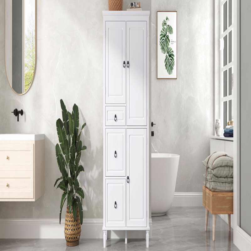Retro Multi-Functional Storage Cabinet With Adjustable Shelves, 3-Drawers, And 3 Enclosed Compartments – Stylish And Versatile Organizer