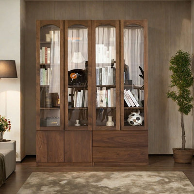 Pure solid wood bookcase