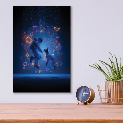  'Best Friends To Infinity And Beyond 2' by Ann Klee Acrylic Glass Wall Art, 12" x 16"