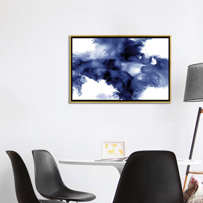 «Derive in indigo I» par Daniela Hudson - reproduction d'art