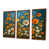Toile avec cadre flottant brun