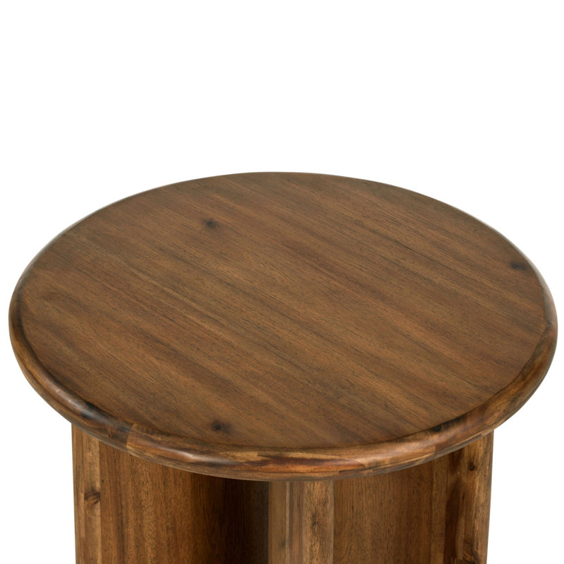 Paden End Table - Sandy Acacia, Seasoned Brown Acacia
