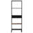 Avianne Bookshelf Bookcase Standing Shelves Rough Mango Wood and Coated Iron-790994947