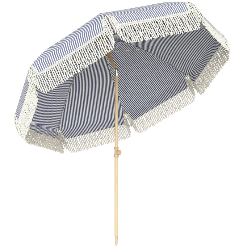 174cm Beach Parasol, Grey