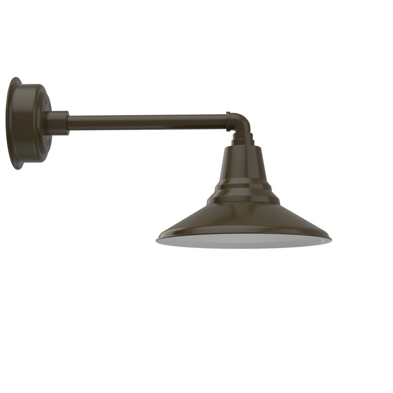 Wall Light, 8.92" H x 12" W x 22.5" D, Mahogany Bronze