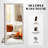 Elegant Full-Length Mirror With Washed White Frame - Durable Pine Wood, Freestanding Or Wall-Mounted Versatility For Bedroom, Living Room, And Entryway Decor-906587393
