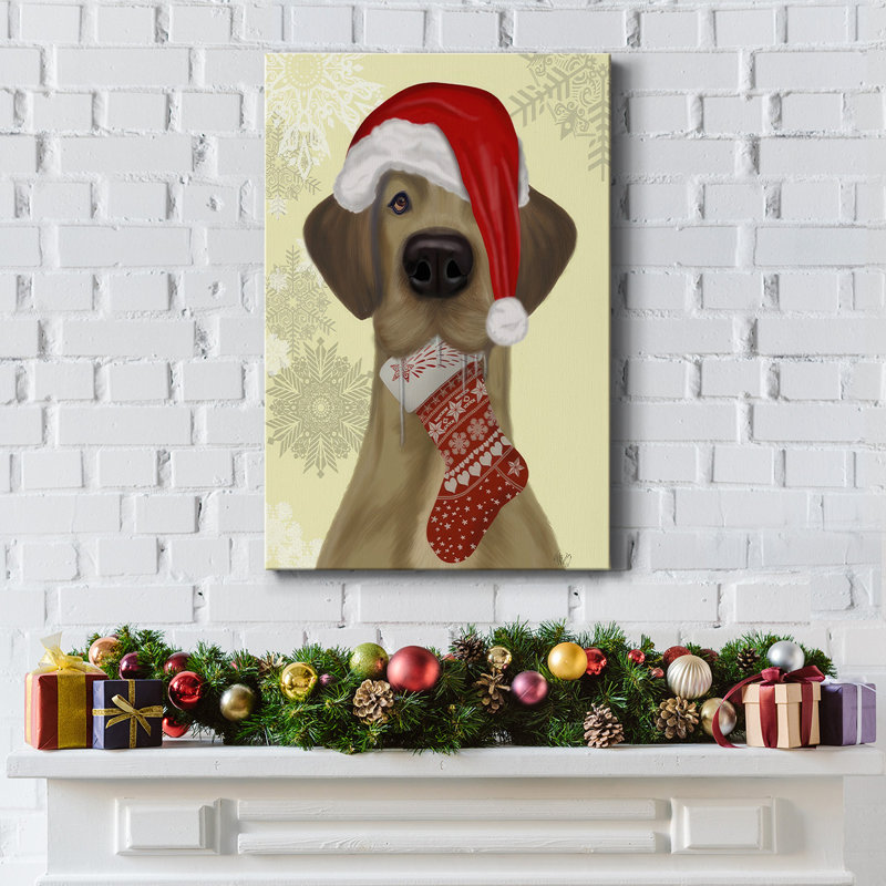 Christmas Drooly Christmas Dane, H 27 po x l 18 po x P 1,5 po