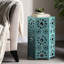 Table d'appoint en fer bleu sarcelle de 14 po - Motif de patio-522257695