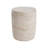 Outdoor/Indoor Lightweight Concrete Side Table,Travertine Finish