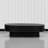 NTC STREAM DOU Coffee Table Modern Double-Layer Oval Wooden Centre Table with Vertical Groove Design, Stylish Living Room Decor, Contemporary Minimalist Style for Home and Office, Easy Assembly-651477992