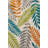Machine Washable Straw Toned Multicolor Snowflake Pattern Decorative Woven Base Rug-119128873