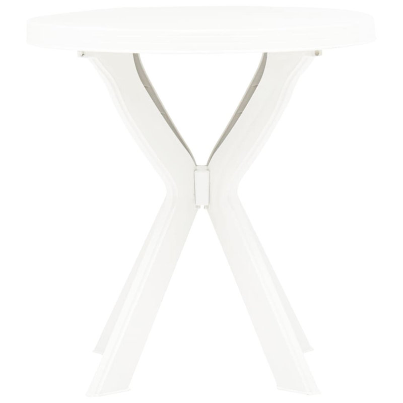 Ioan Round Outdoor Bistro Table , 70cm cm W 70cm cm D, White