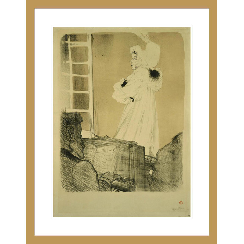«Miss May Belfort» par Henri de Toulouse-Lautrec, impression giclée encadrée, H 29,5 po x l 23,12 po
