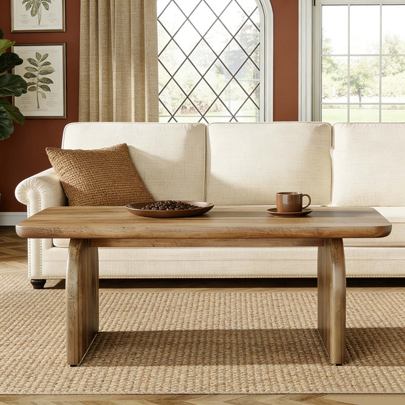 Table basse Farmhouse Center, Brun rustique