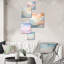 «Clouds Charm», art liquide, ensemble de 6 nuages