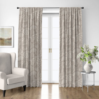 Ensemble de 2 rideaux en coton naturel Shellabrate