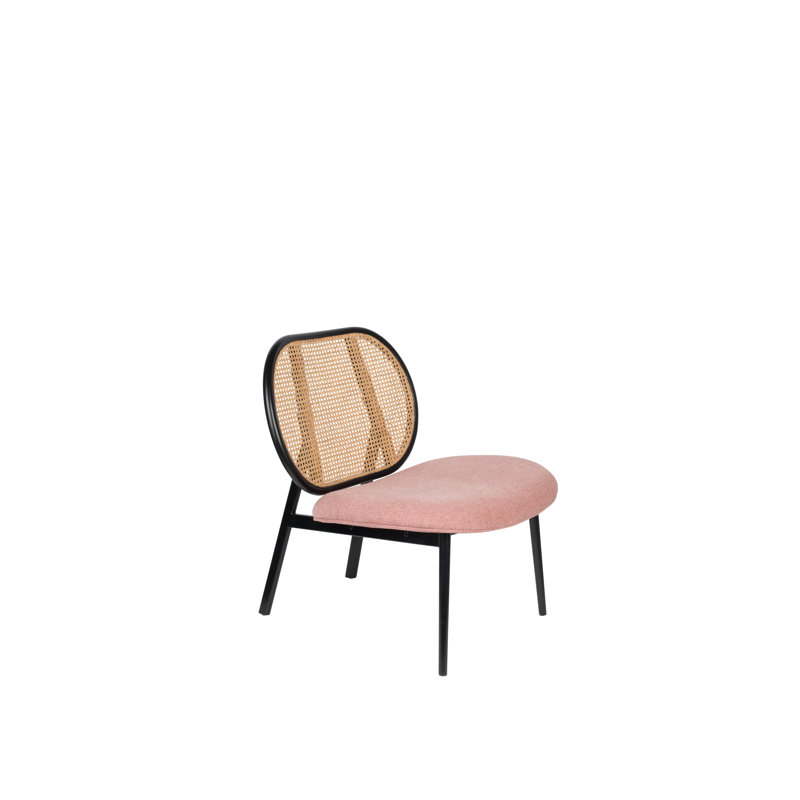 Spike Lounge Chair, Pink Polyester