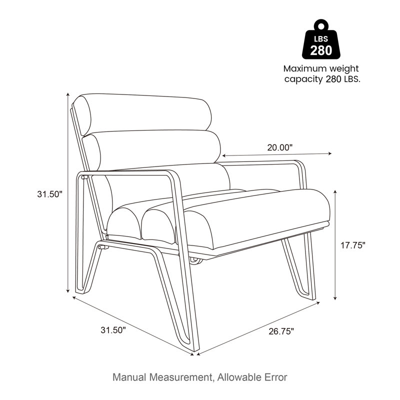 Fauteuil Cacey, Brown Faux Leather