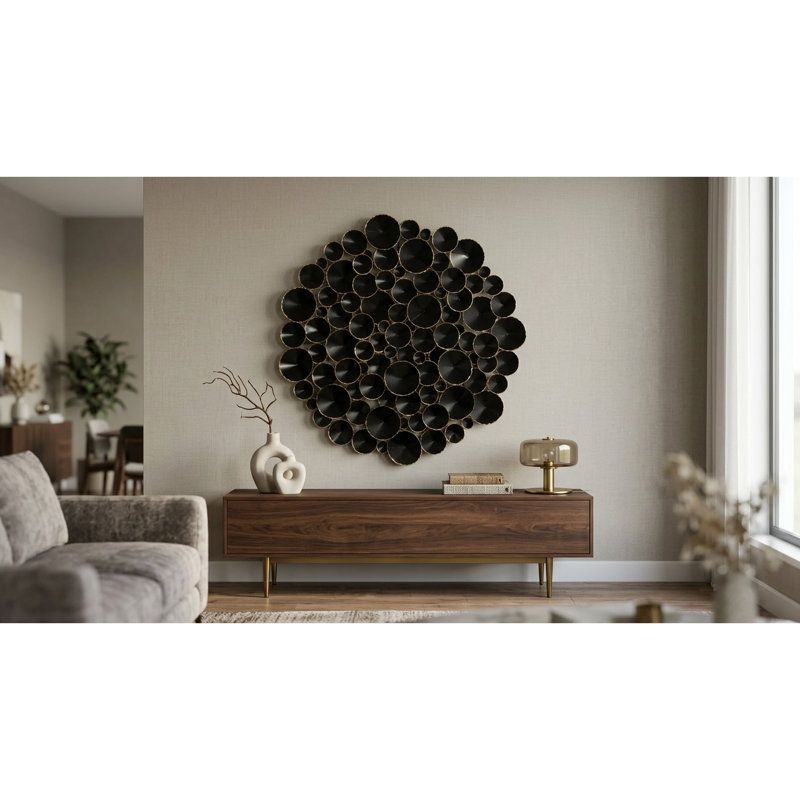 Handmade Glam Abstract Wall Decor on Metal