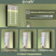 Arrionna Surface Mirrored Bathroom Cabinets with Mirror and 2 Adjustable Shelves-1057100606-1057100605