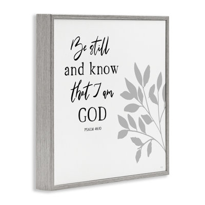 Be Still Spiritual Proverb Giclee Art, design by Val Rhodes