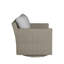 Fauteuil pivotant club tissé - noyer noir-63361262-70150064-70150079