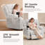 Fauteuil à bascule pivotant électrique surdimensionné de 109 cm (42,9 po) de largeur pour chambre d'enfant, fauteuil inclinable avec fonction massage et chauffage, ports USB et Type-C.-1830680155