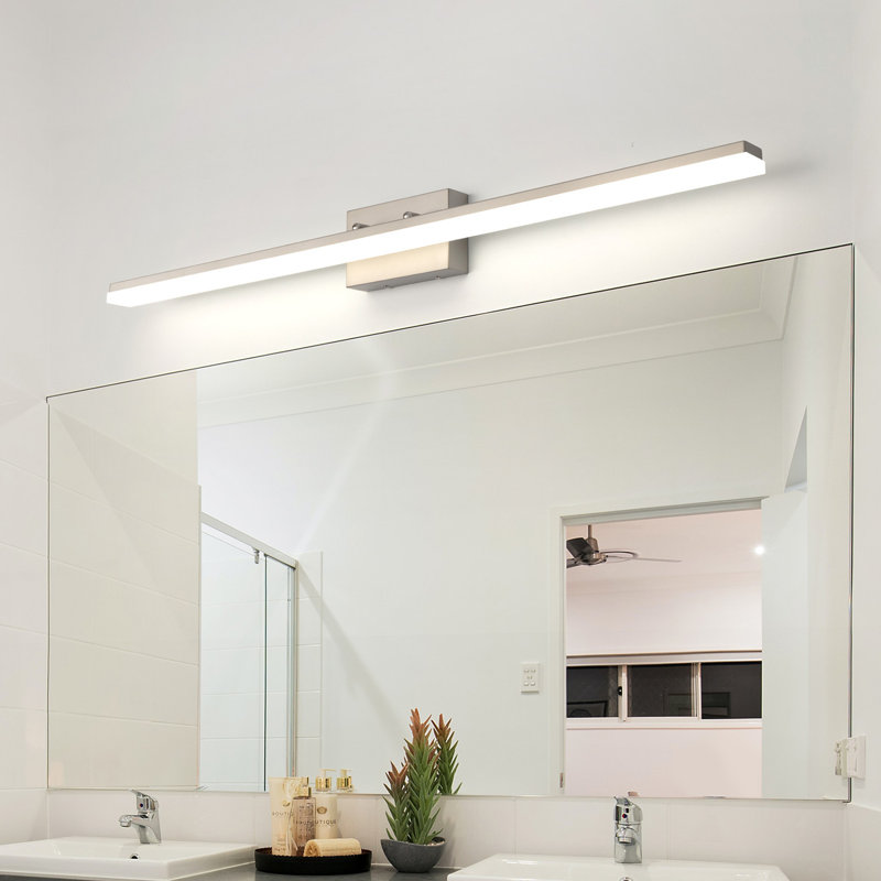 Alfonza 1-Light Dimmable LED Bath Bar, Brushed Nickel, Cold White 5000K, 47.24" W