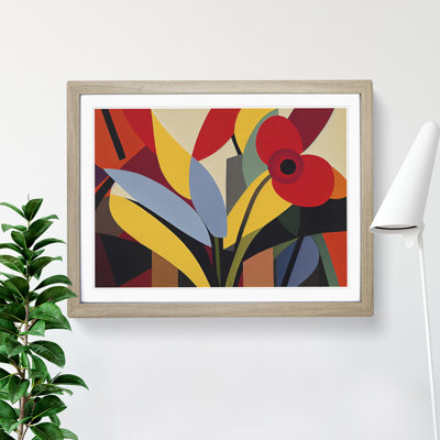 Wild Abstract Flowers - Framed Print