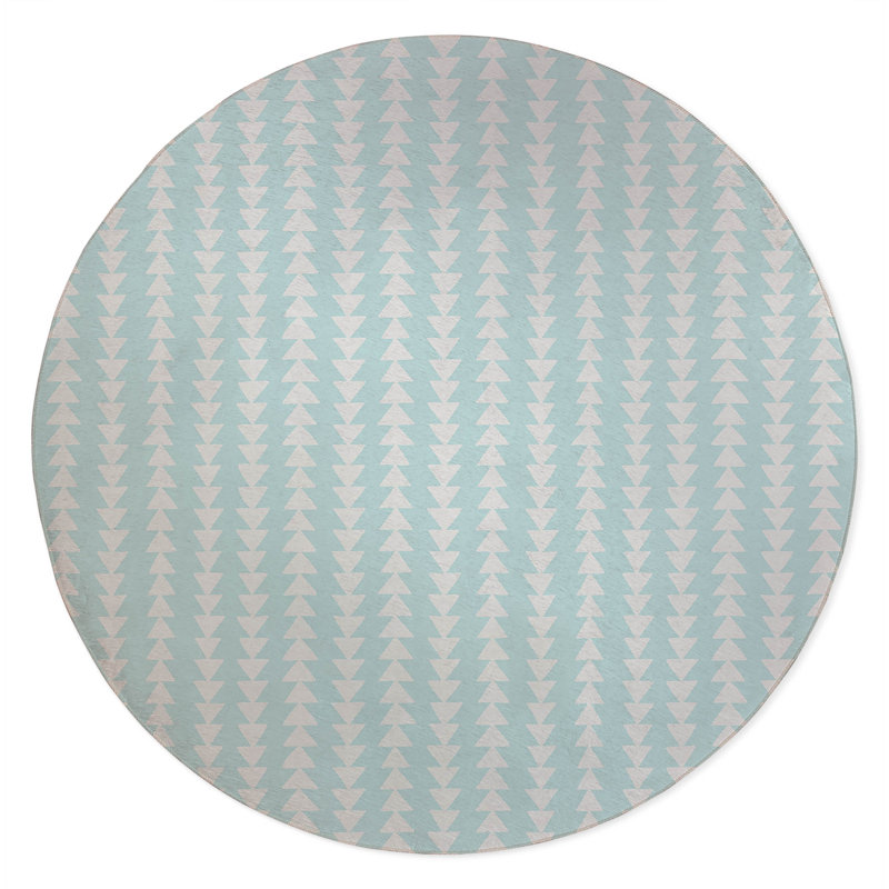 Tapis d'extérieur antidérapant Tribal Arrows, Rond 5 pi