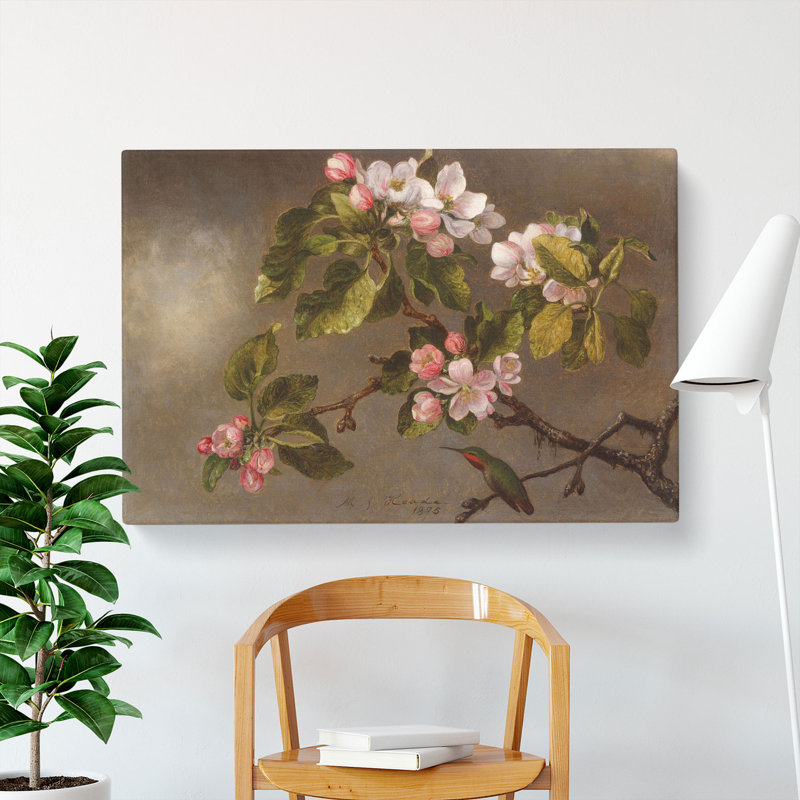 Apple Blossom by Martin Johnson Heade - Wrapped Canvas, 35cm H x 50cm W x 3cm D