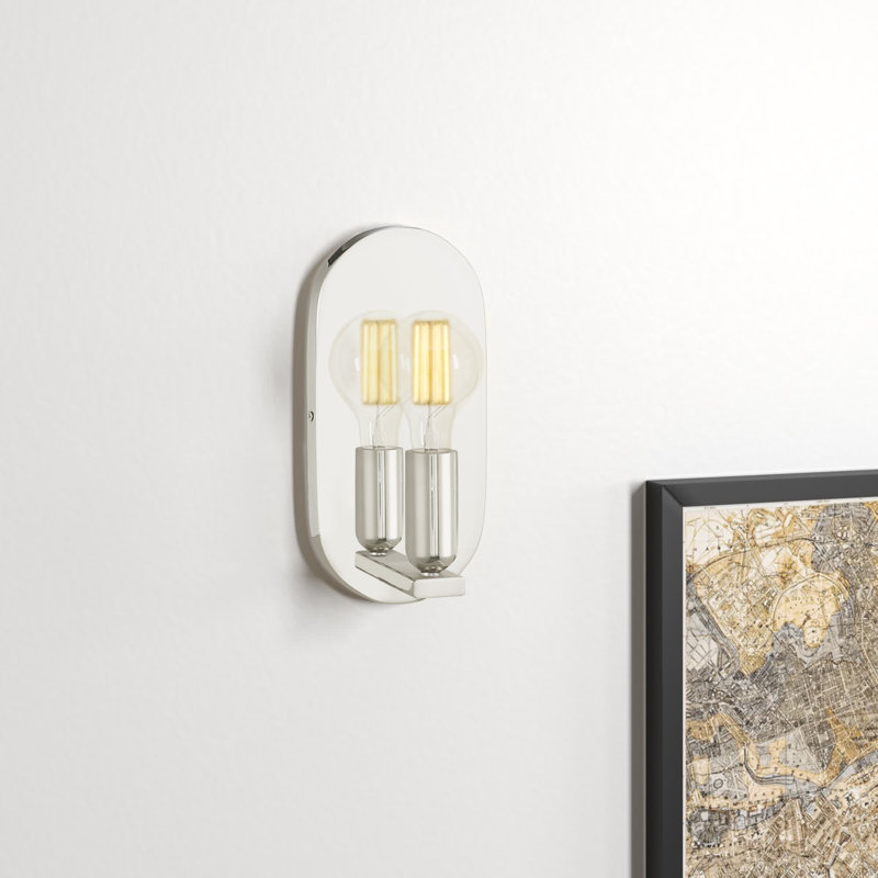 Applique murale articulée 1 lumière Thomasin Cassi, Nickel poli