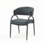 Chaises de salle à manger rembourrées avec pieds en métal-1367410941